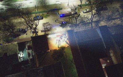 Quiso esconderse en un techo tras un robo, pero drones de la VANT permitieron ubicarlo y detenerlo