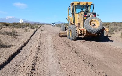 Vialidad Mendoza mejora una de las rutas más largas que pasa por el cerro más alto de la provincia fuera de la cordillera