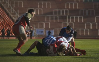 Caciques de Almafuerte disputaron su sexto partido de rugby extramuros en el Estadio Malvinas Argentinas
