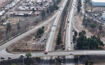 Obras en el Acceso Sur: comienzan los trabajos entre calle Azcuénaga y Variante Palmira-Agrelo sin afectar el tránsito