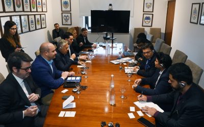 El Gobernador Cornejo recibió a autoridades de la mayor empresa minera de la India interesadas en invertir en Mendoza