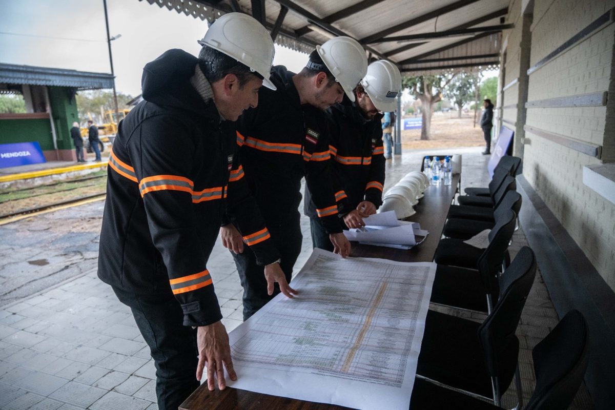 El Gobierno de Mendoza inicia las obras del Tren de Cercanías del Este: conectará cuatro departamentos y sumará 12 kilómetros a su recorrido original