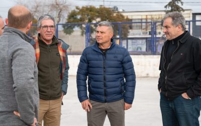 Costarelli y Chiapetta recorrieron las obras de modernización del histórico Jockey Club