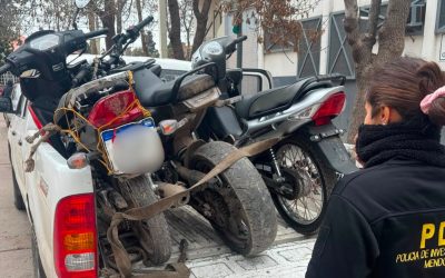 La Policía recuperó tres motos robadas y desbarató un lugar utilizado para ocultar vehículos en Palmira
